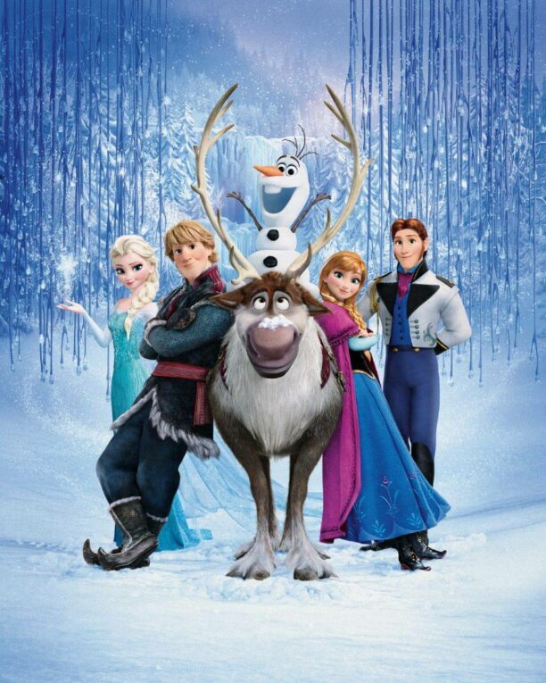 Frozen 2013 promo image of the main characters