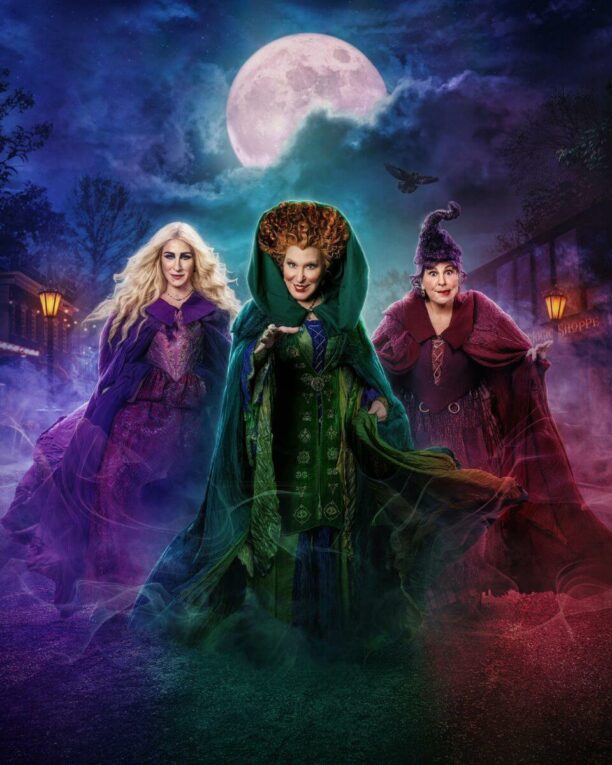 Hocus Pocus 2 photo of the three witches 