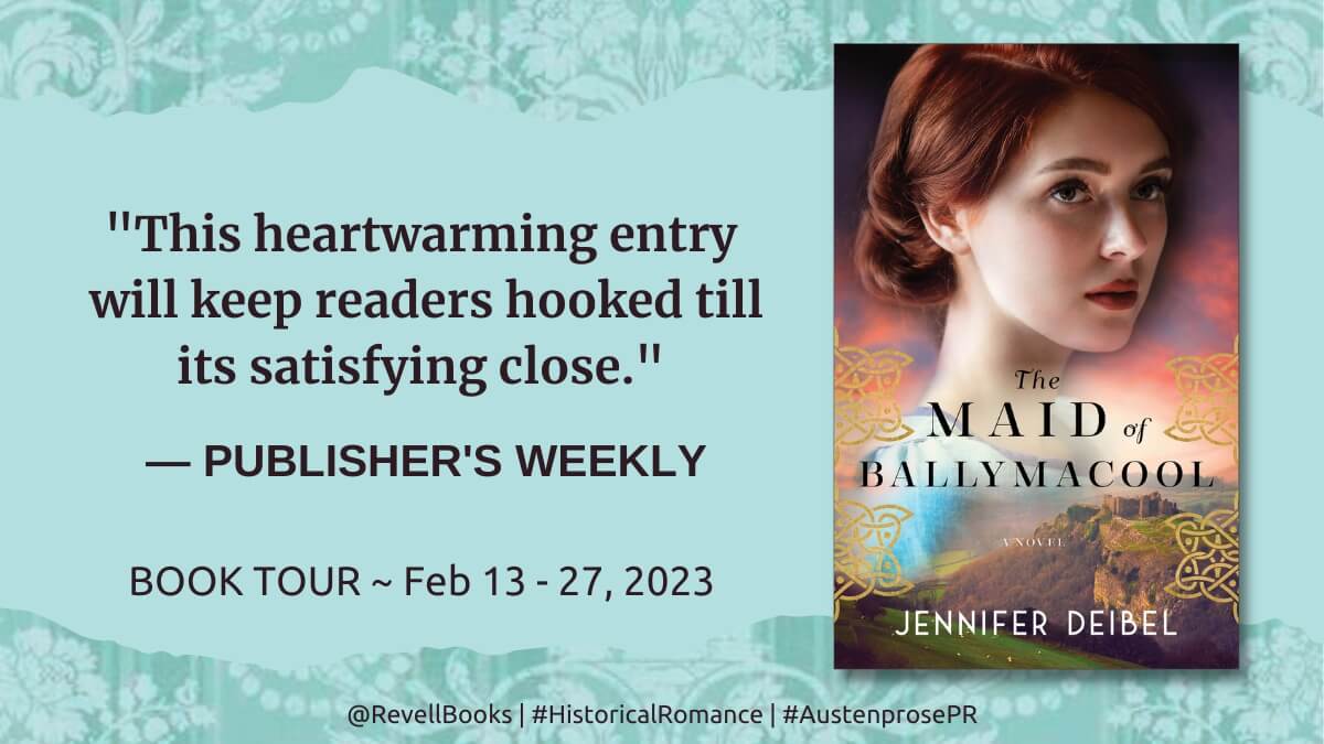 The Maid of Ballymacool Book Tour Horizontal Graphic