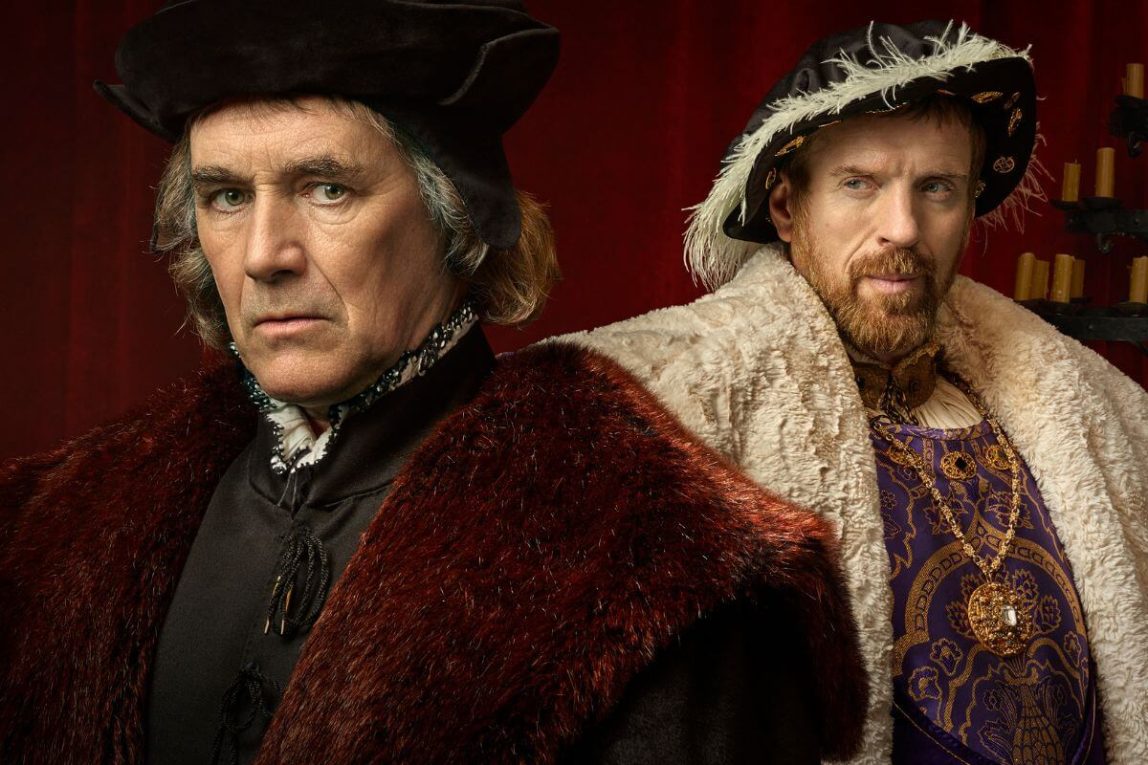 Thomas Cromwell (Mark Rylance) and King Henry VIII (Damian Lewis) in Wolf Hall.