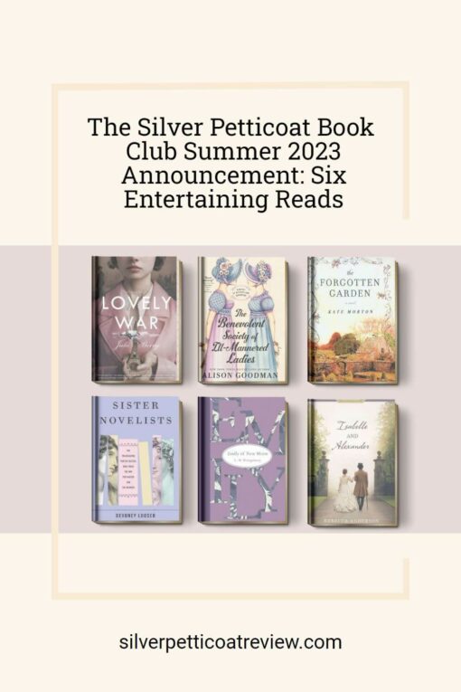 The Silver Petticoat Book Club 2023 Selections Pinterest image