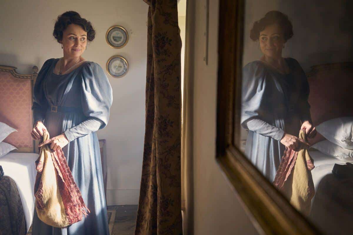 Cassandra Austen (Keeley Hawes) in Miss Austen on PBS