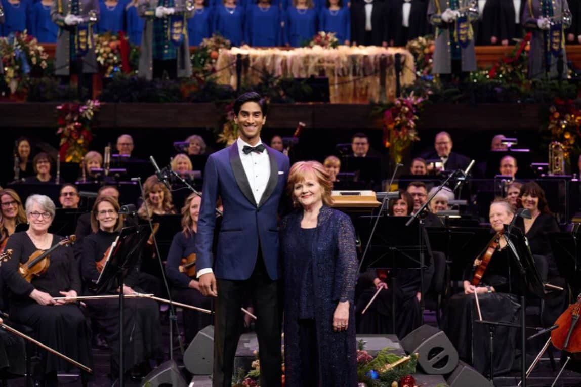 Michael Maliakel and Lesley Nicol in Joy: Christmas with the Tabernacle Choir