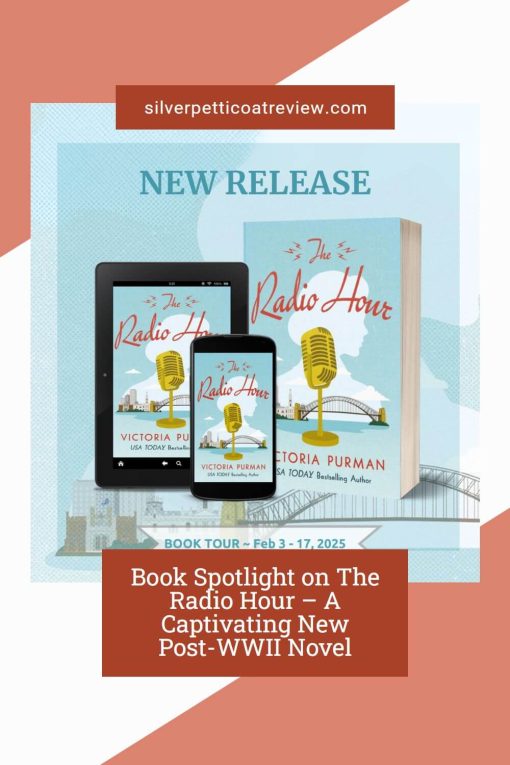 Book Spotlight on The Radio Hour – A Captivating New Post-WWII Novel pinterest image