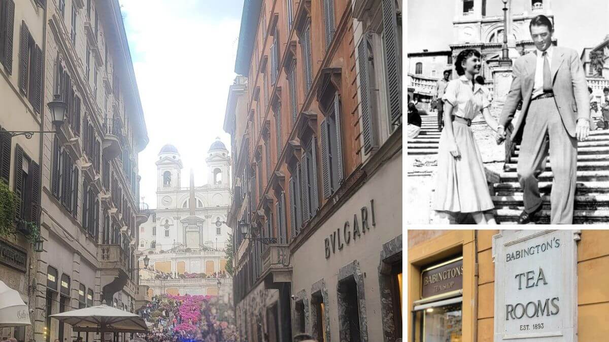 The Spanish Steps and Babington&rsquo;s Tea Room.