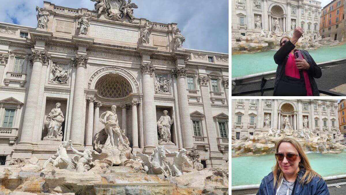 Trevi Fountain collage
