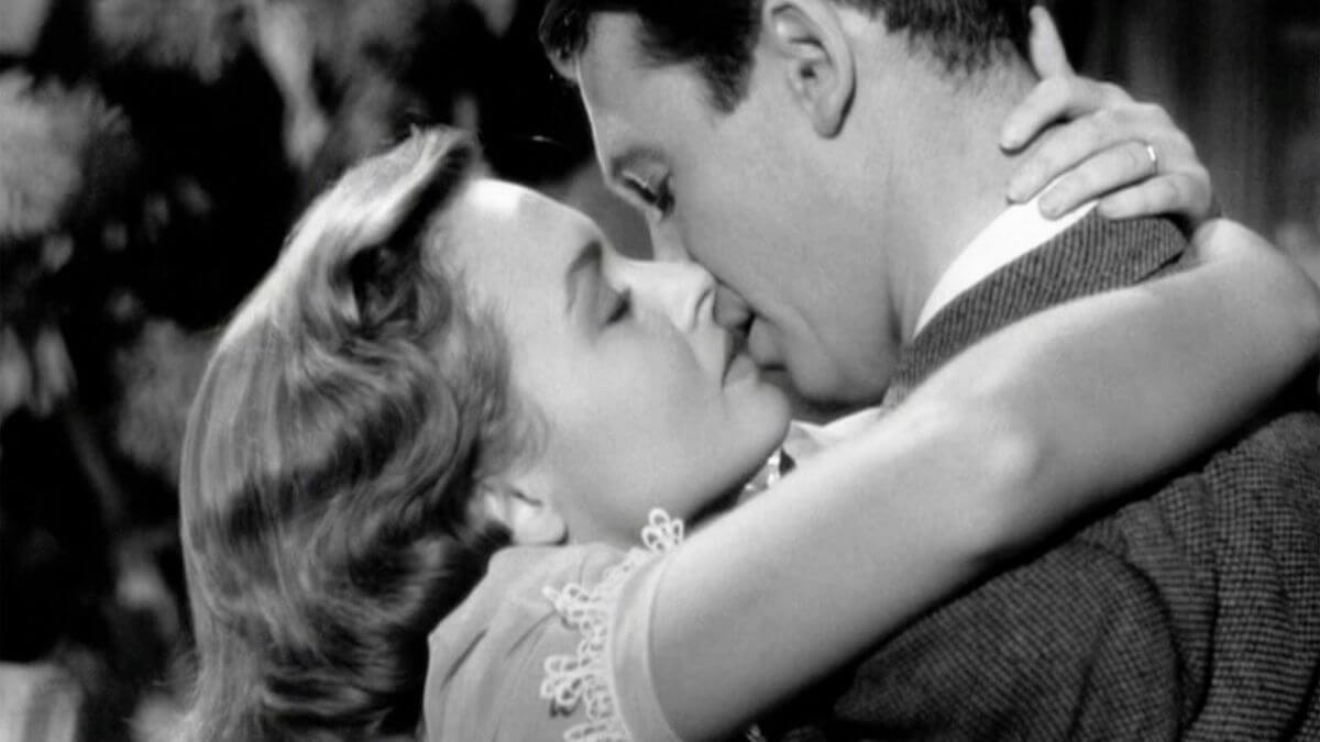 Donna Reed and James Stewart in It's A Wonderful Life.