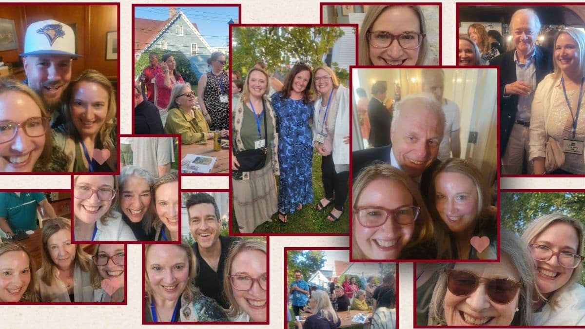 Collage of photos and selfies for the Road to Avonlea Convention 2026.